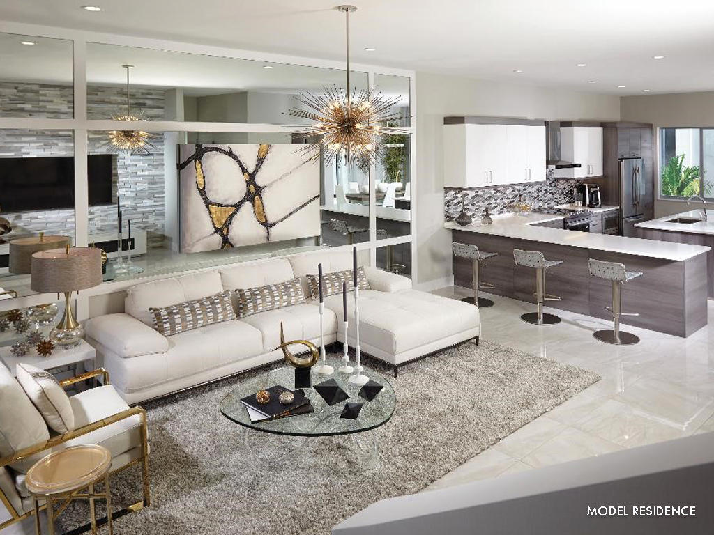 4010 Northwest 18th Way Boca Raton, FL 33431 - Photo 9 of 13 a living room with furniture and kitchen view