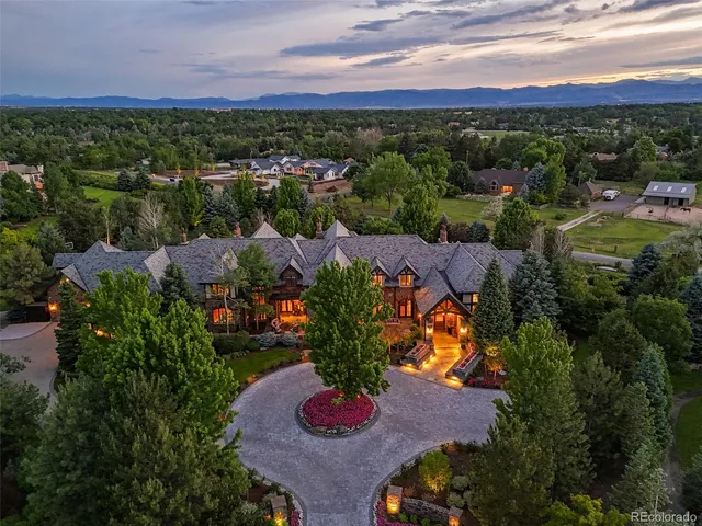 a view of city and mountain