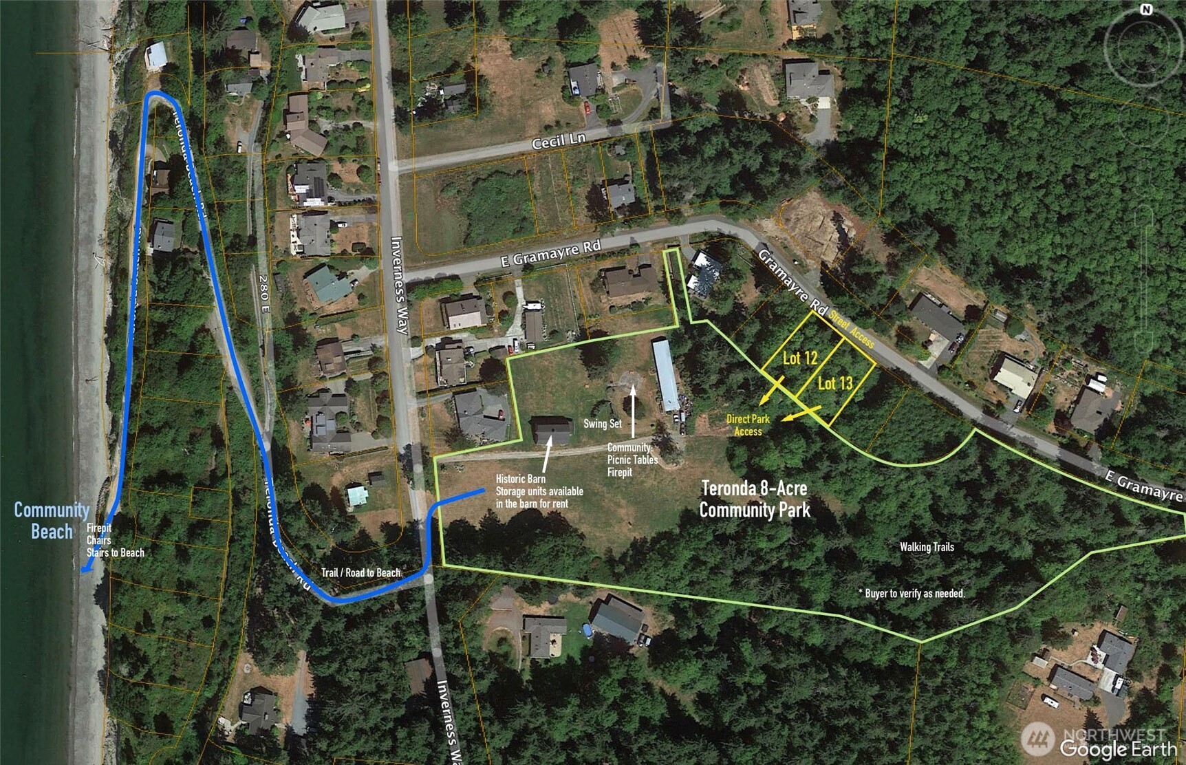 364 Gramayre Road Coupeville, WA 98239 - Photo 6 of 38 a view of staircase with railing and white walls