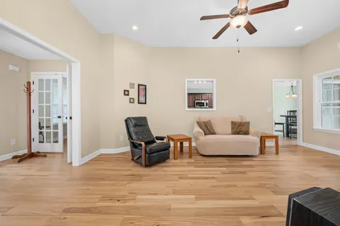 a view of a city with an ocean view