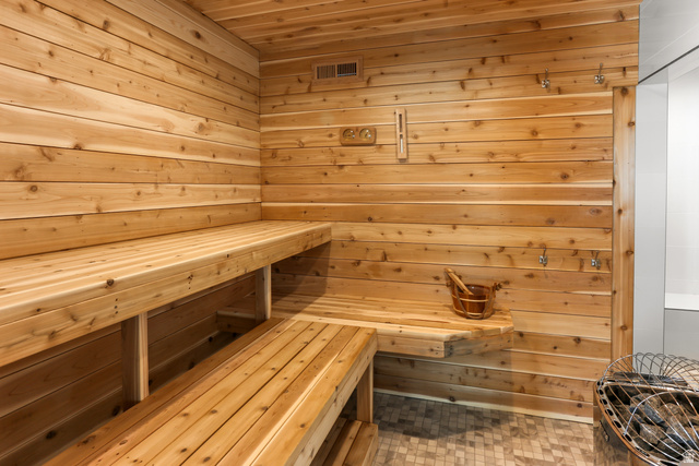 1354 South 800 East Mapleton, UT 84664 - Photo 84 of 129 Relaxing sauna featuring wooden walls and wood ceiling