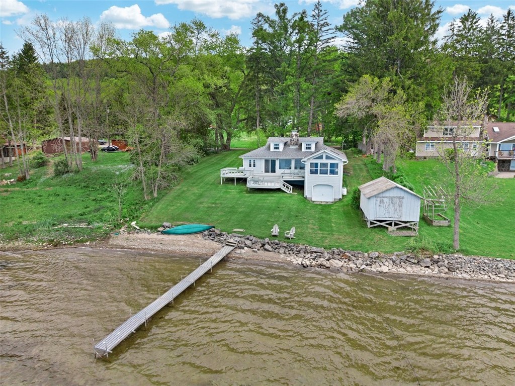 115 Log Cabin Road Otsego, NY 13439 - Photo 3 of 49 Aerial Lake view