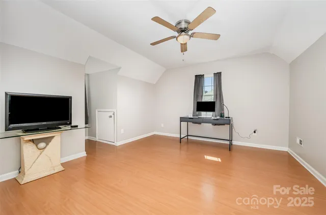 a view of a livingroom with a flat screen tv