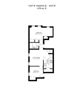 $3,195 | 1657 North Halsted Street, Unit 1R, Chicago, IL 60614