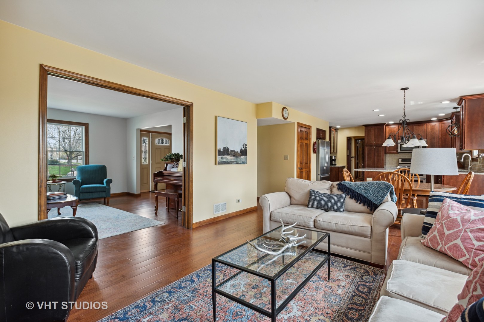 4338 Hatch Lane Lisle, IL 60532 - Photo 6 of 35 a living room with furniture and a wooden floor