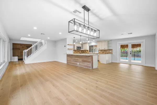 a view of swimming pool with a yard