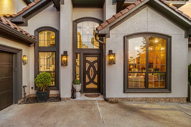 a front view of a house