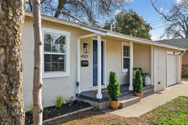 a view of a entryway door front of house