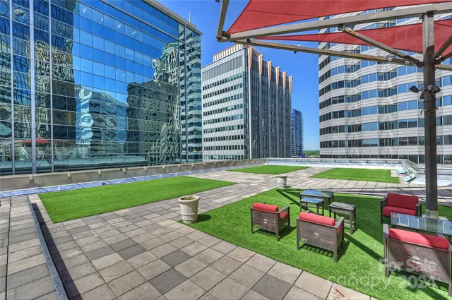 a view of swimming pool with a backyard