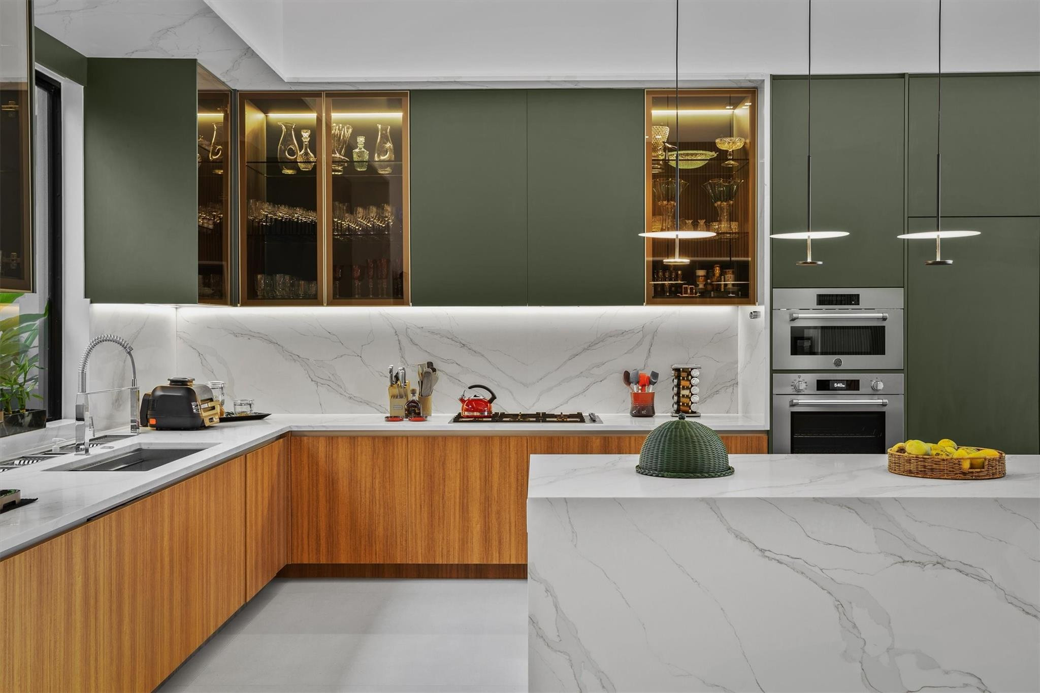 3340 Paddock Road Weston, FL 33331 - Photo 16 of 68 a kitchen with a refrigerator and a sink