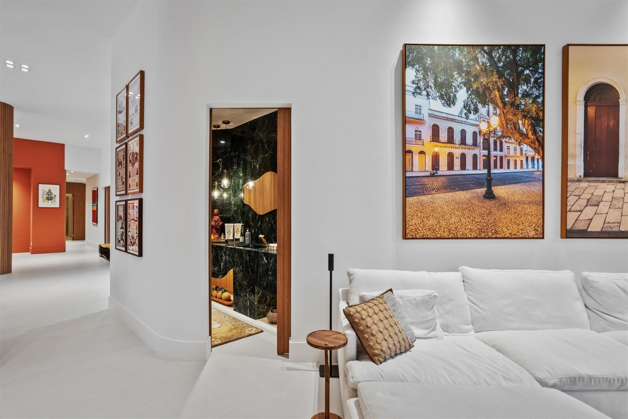 3340 Paddock Road Weston, FL 33331 - Photo 50 of 68 a living room with furniture and a painting on the wall