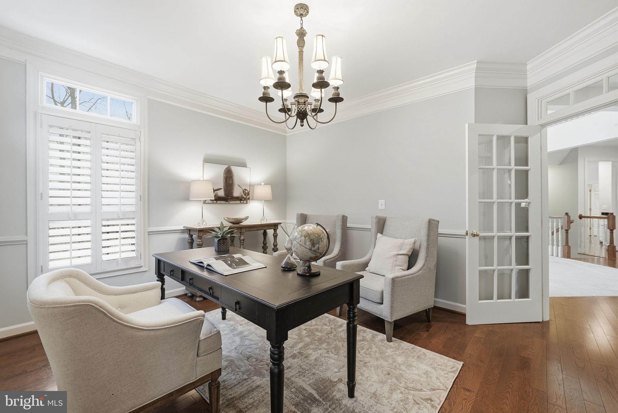 11588 Cedar Chase Road Herndon, VA 20170 - Photo 16 of 81 a view of a workspace with furniture window and wooden floor