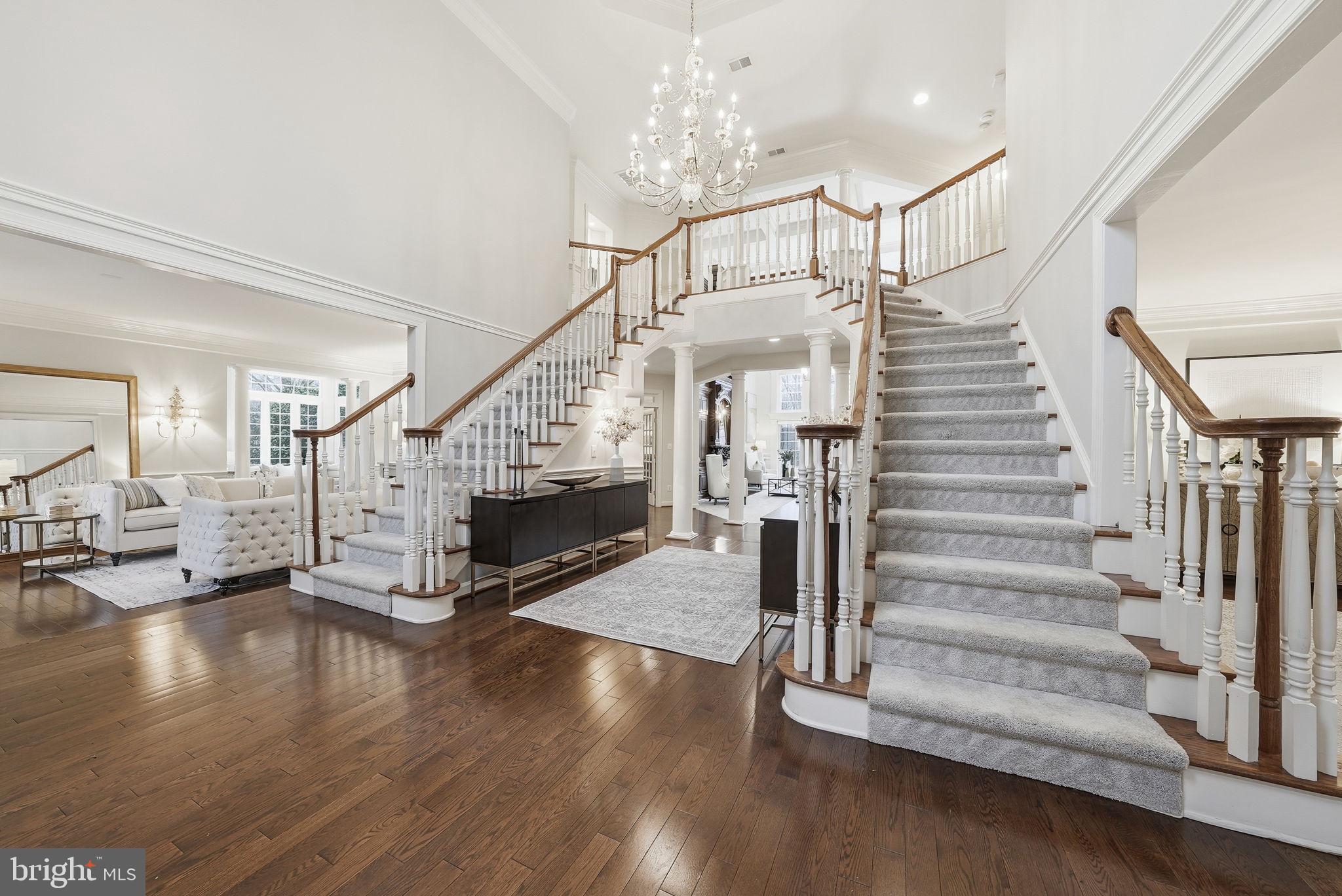 11588 Cedar Chase Road Herndon, VA 20170 - Photo 8 of 81 a view of entryway livingroom and hall with wooden floor