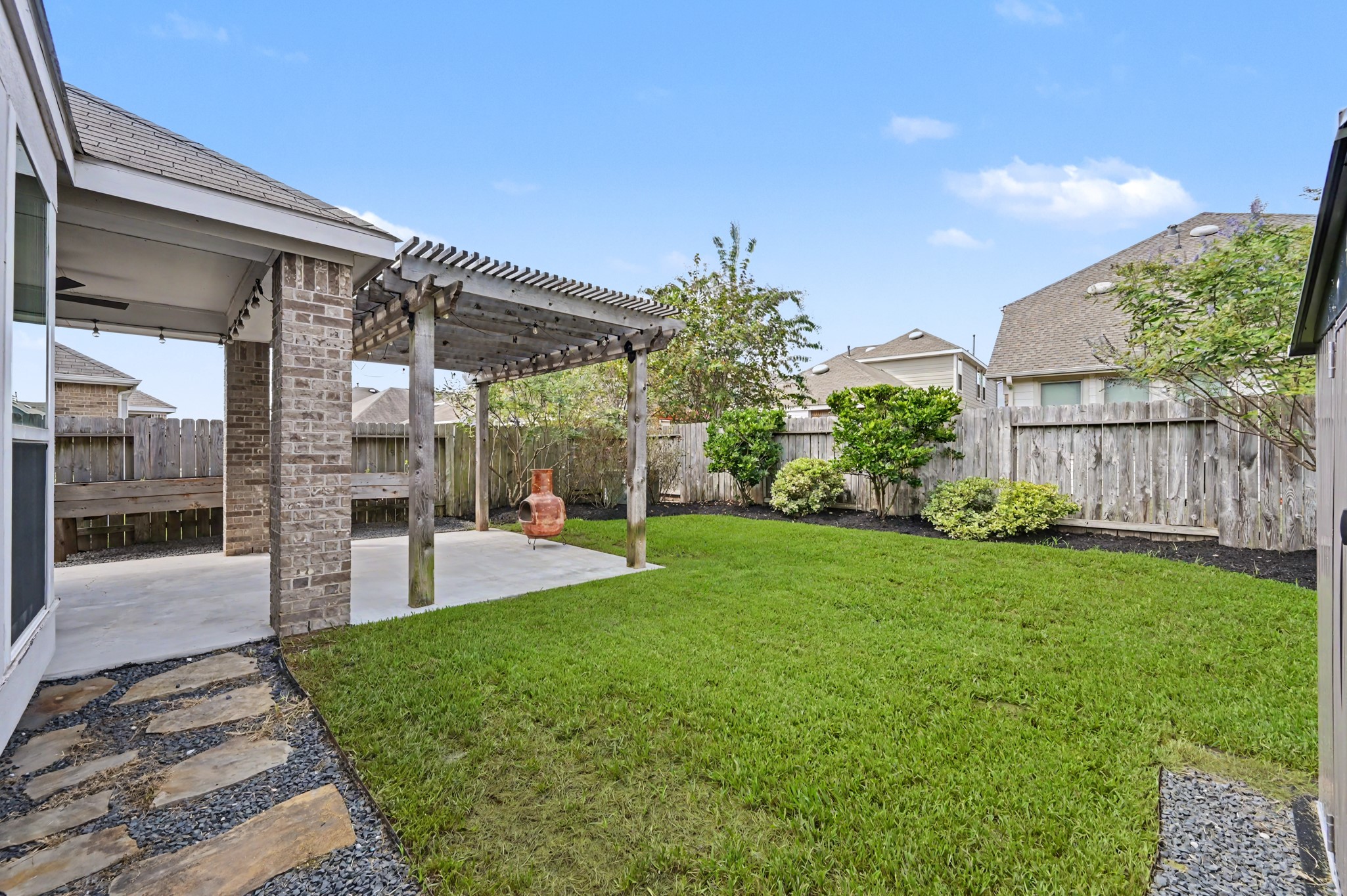 29836 Woodsons Edge Way Spring, TX 77386 - Photo 29 of 38 Backyard with professional landscaping.