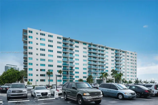 a car parked in front of a building