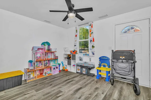 a play room with toys