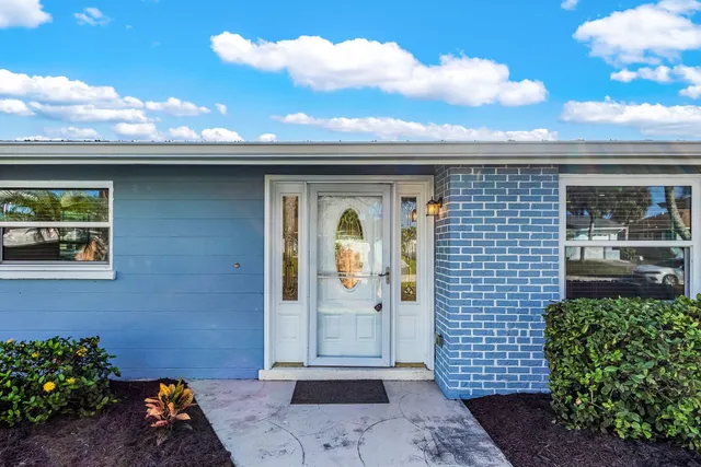 a view of a door of the house