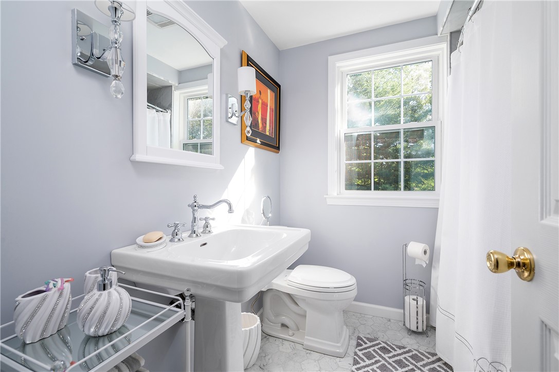 81 Sandy Brook Road Glocester, RI 02857 - Photo 25 of 43 Second floor full bathroom with Carrera Marble