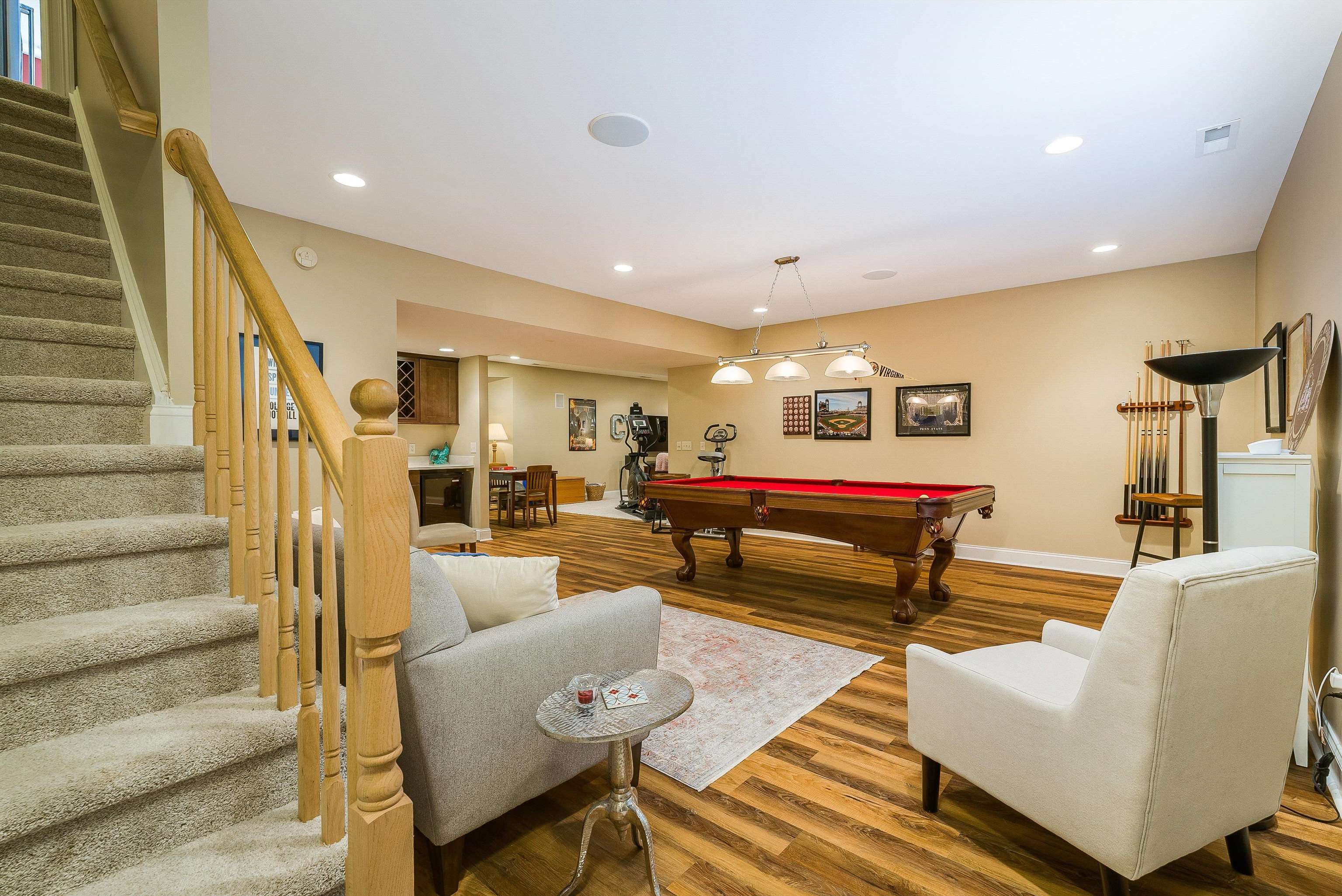 3525 Traveler Road Harrisonburg, VA 22801 - Photo 60 of 70 a living room with furniture and a dining table with wooden floor