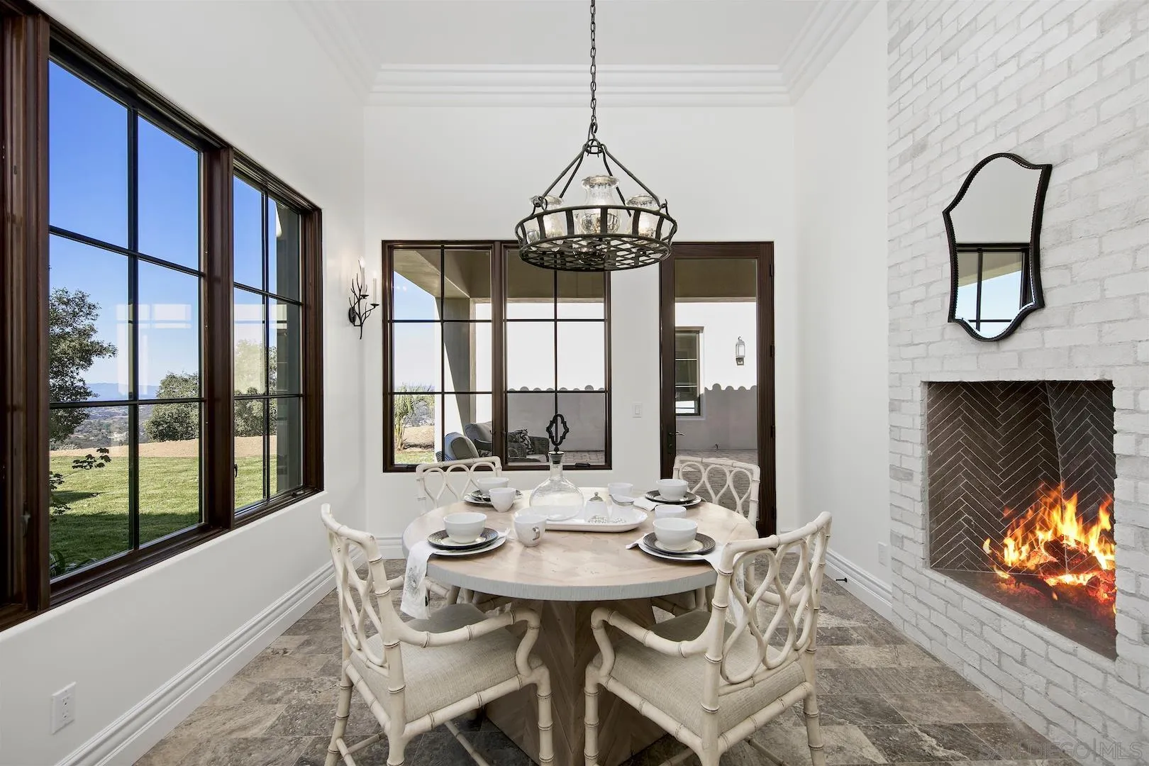 14304 Ridge Ranch Road Valley Center, CA 92082 - Photo 14 of 30 a view of a dining room with furniture window and outside view