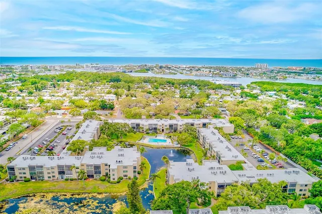 an aerial view of multiple house