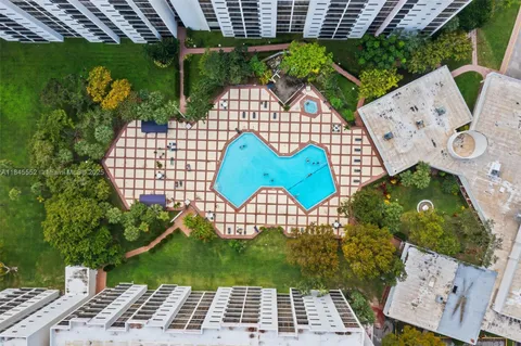 a view of a city with tall buildings