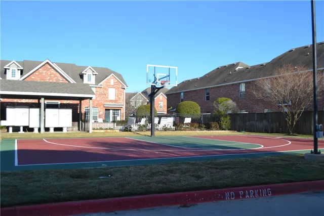 a view of a volley ball court
