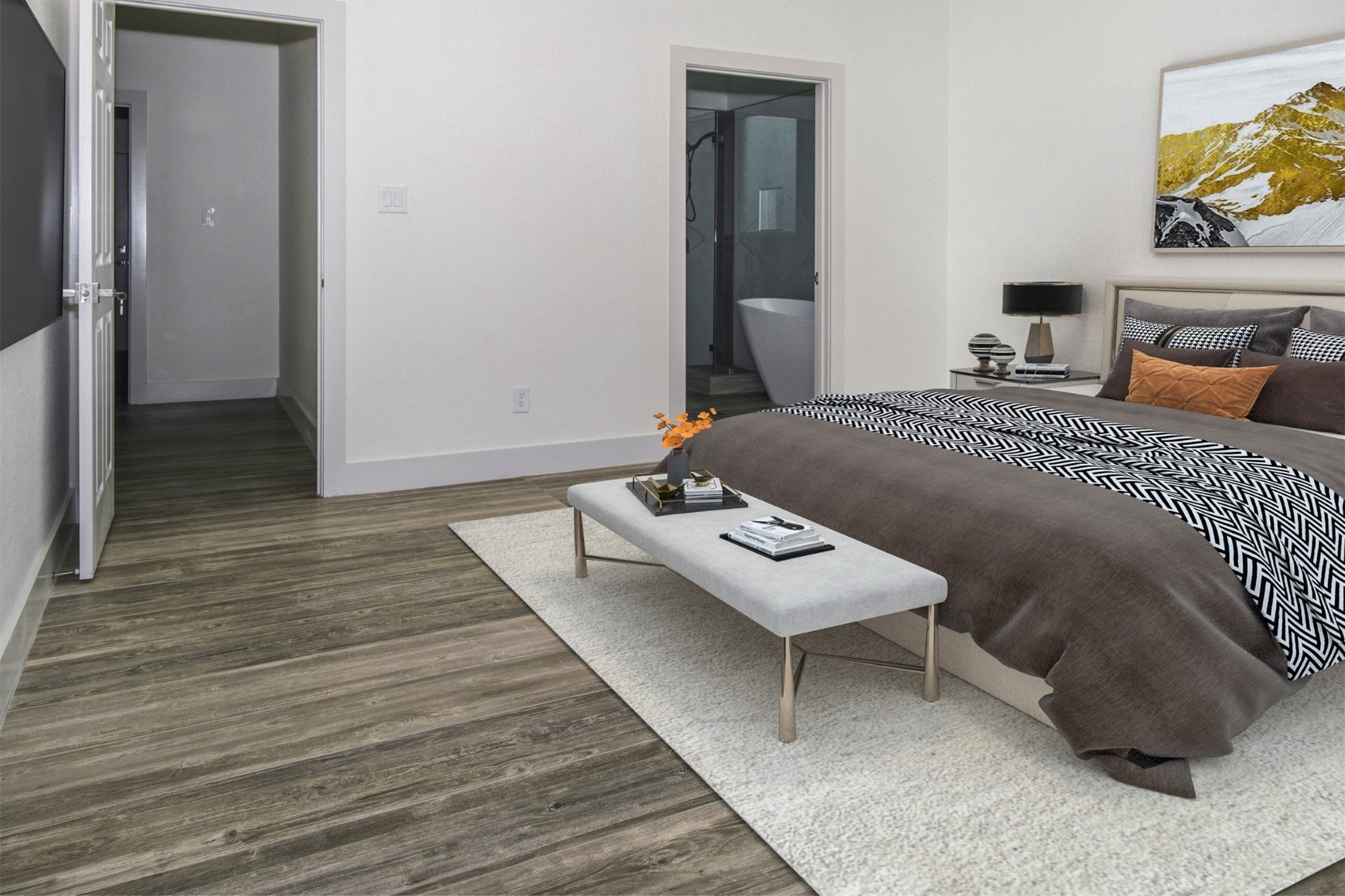 2291 Riverside Drive West Columbia, TX 77486 - Photo 9 of 50 a bedroom with a bed and a lamp on dresser