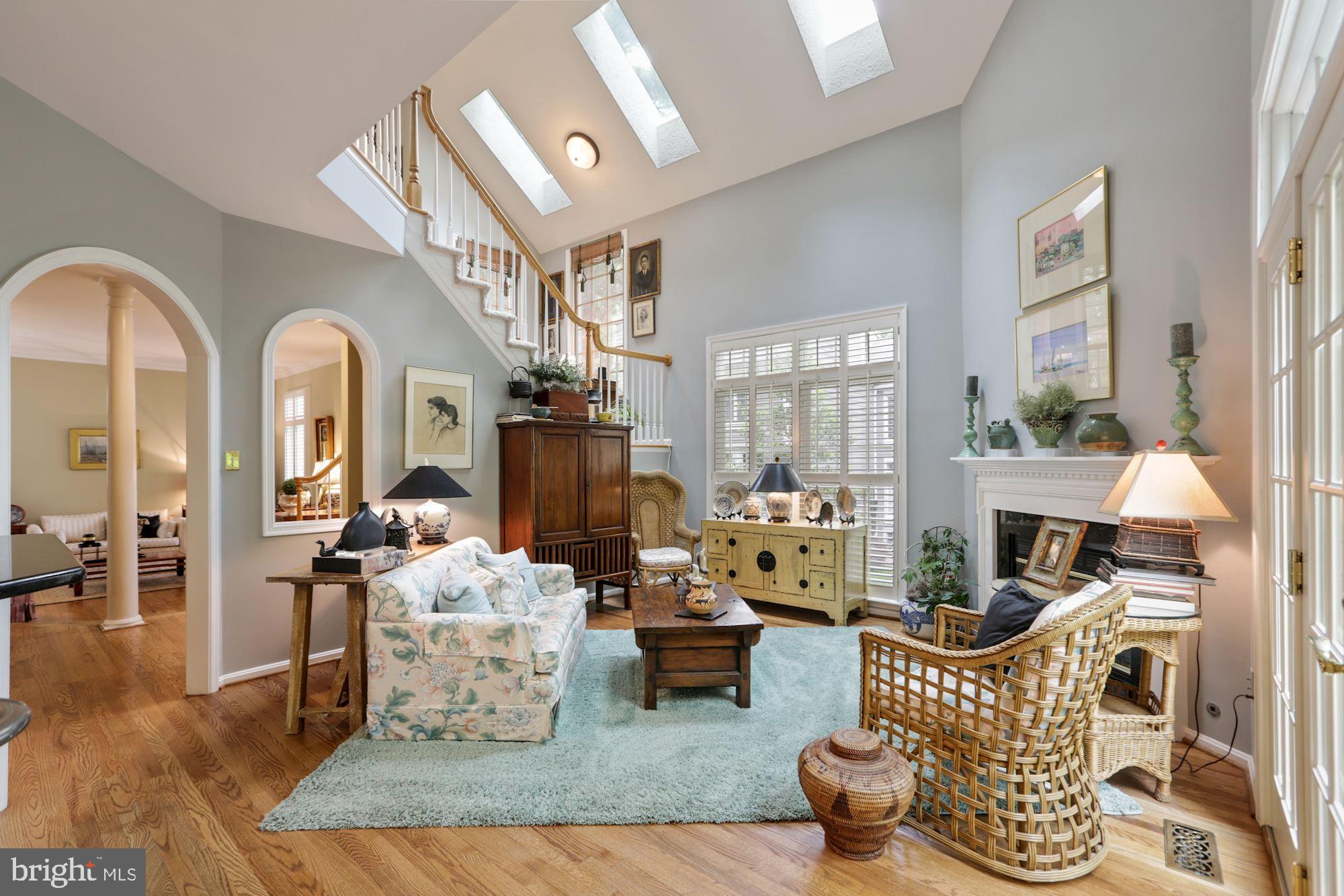 11412 Hollow Timber Way Reston, VA 20194 - Photo 11 of 59 Two Story Family Room w/ Gas Fireplace