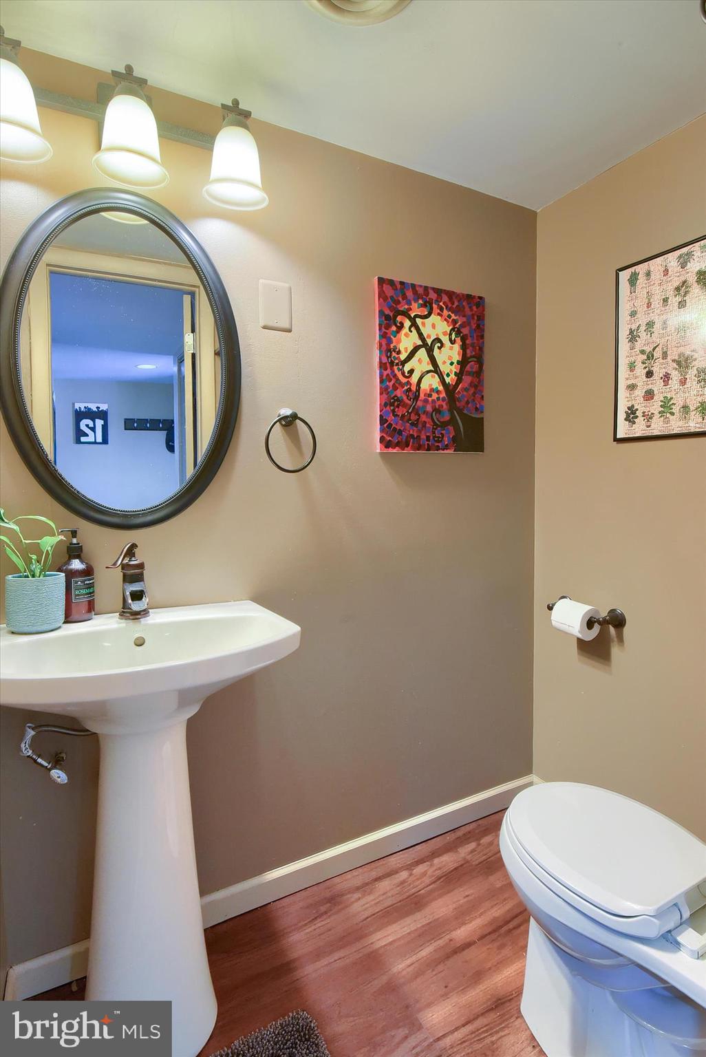 704 Cedar Ridge Lane Mechanicsburg, PA 17055 - Photo 15 of 40 a bathroom with a toilet a sink and mirror