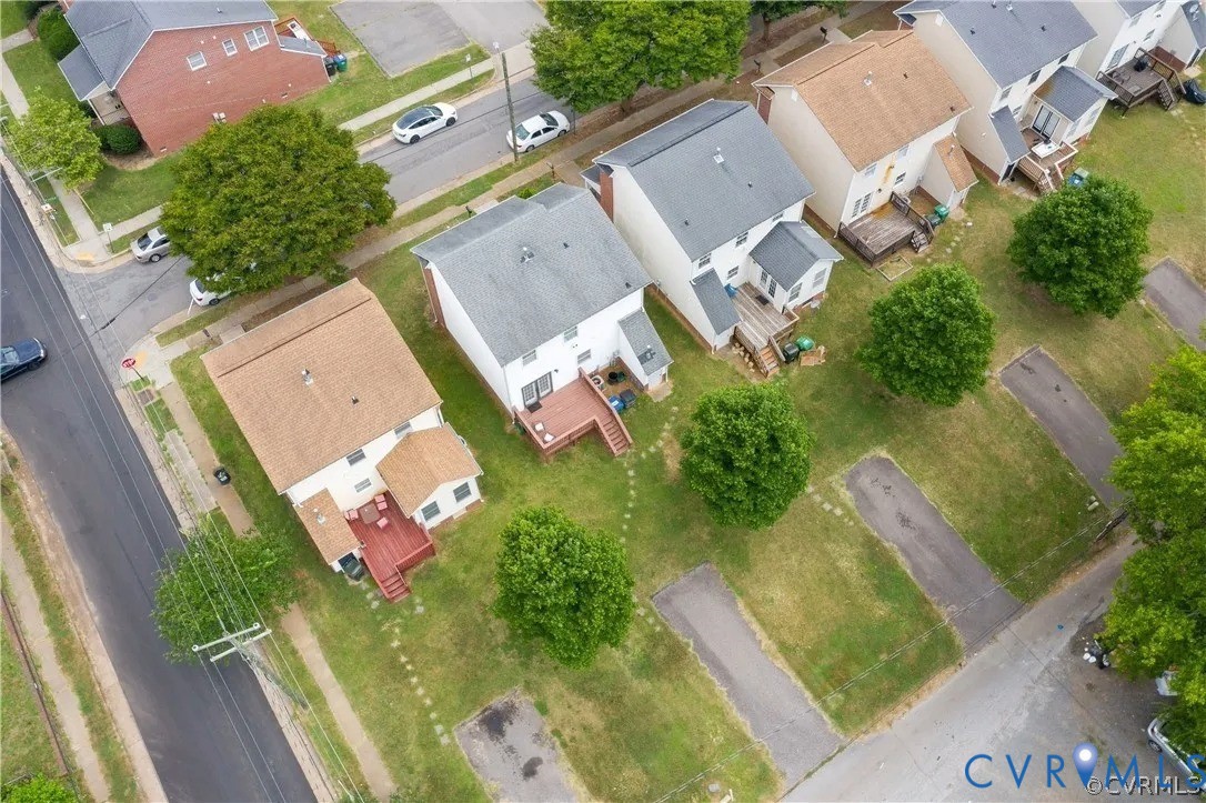 1733 Lakeview Avenue Richmond, VA 23220 - Photo 26 of 28 an aerial view of a house with a yard
