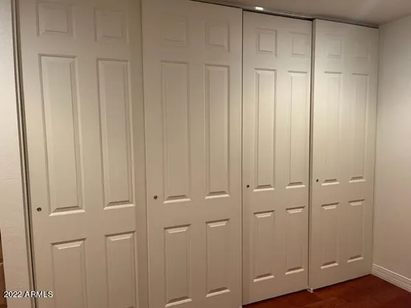 a view of a closet area