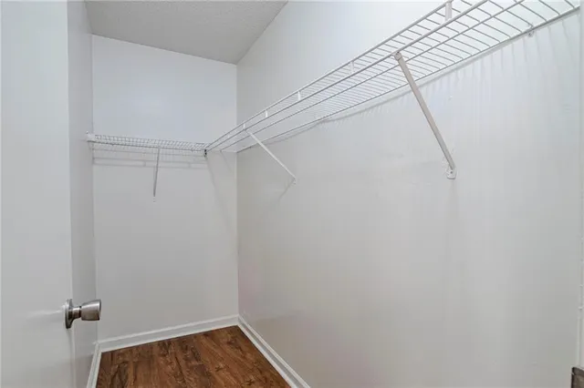 a view of a room with rack on the wall