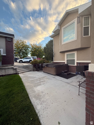 3145 South 500 West Vernal, UT 84078 - Photo 10 of 64 View of patio / terrace featuring a hot tub