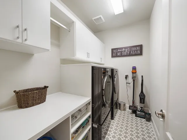 a view of a closet with storage