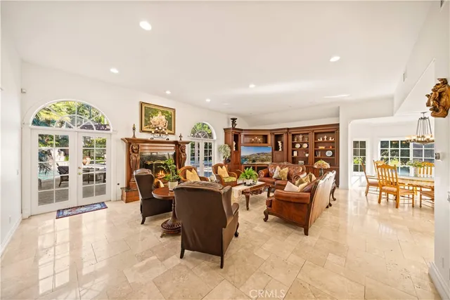 a view of living room with furniture and window