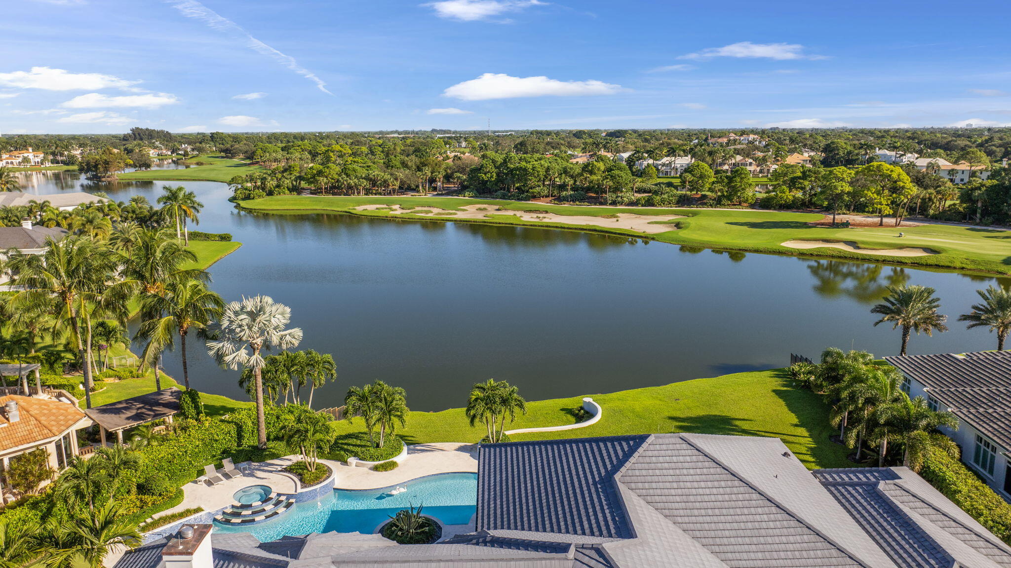 208 Locha Drive Jupiter, FL 33458 - Photo 91 of 125 Aerial View of Lake
