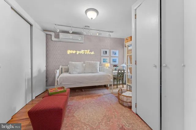 a living room with a couch and a table