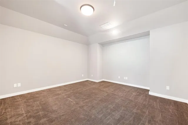 an empty room with an entryway