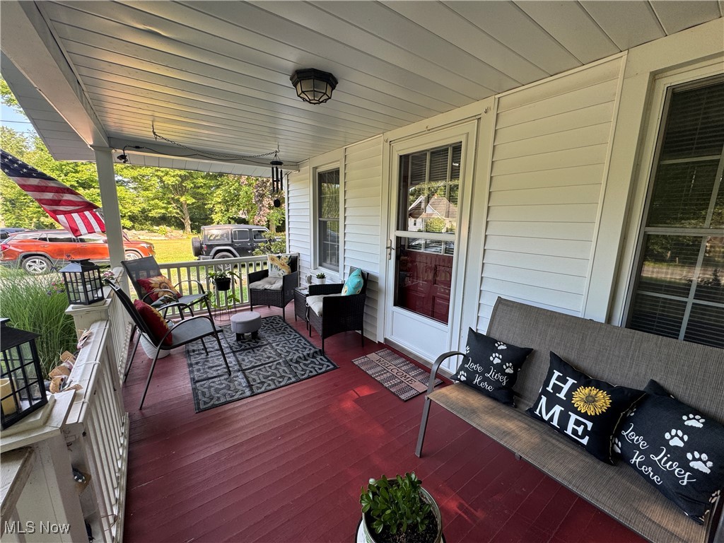 Front Porch with outdoor lounge area