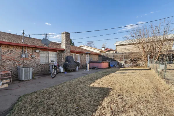 a view of a house with a patio