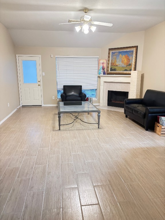 18 Tallow Hill Place Spring, TX 77382 - Photo 3 of 21 a living room with furniture and a fireplace