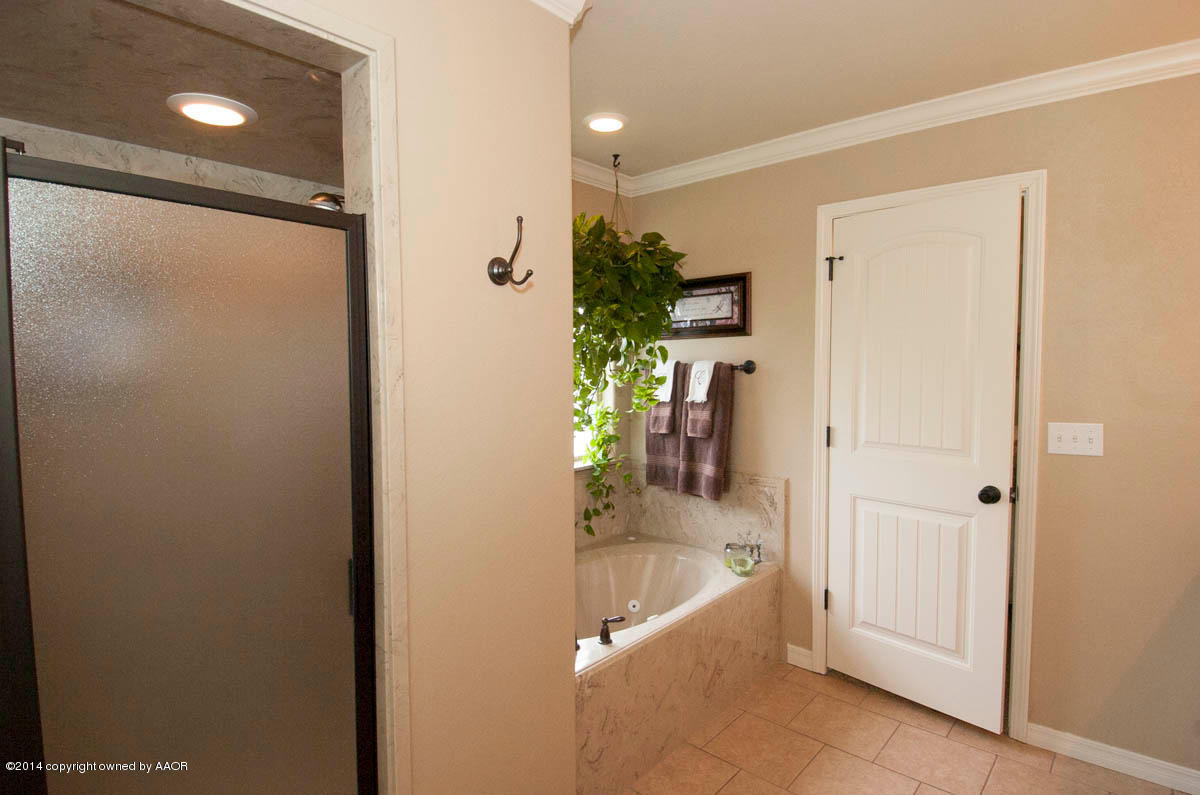 18301 Copper Ridge Bushland, TX 79124 - Photo 20 of 38 a bathroom with a tub and shower