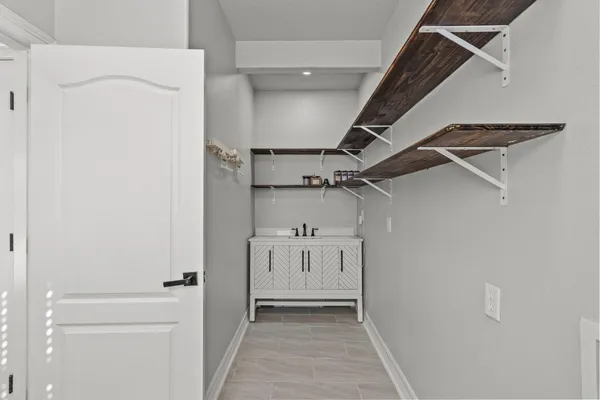 a view of an empty room