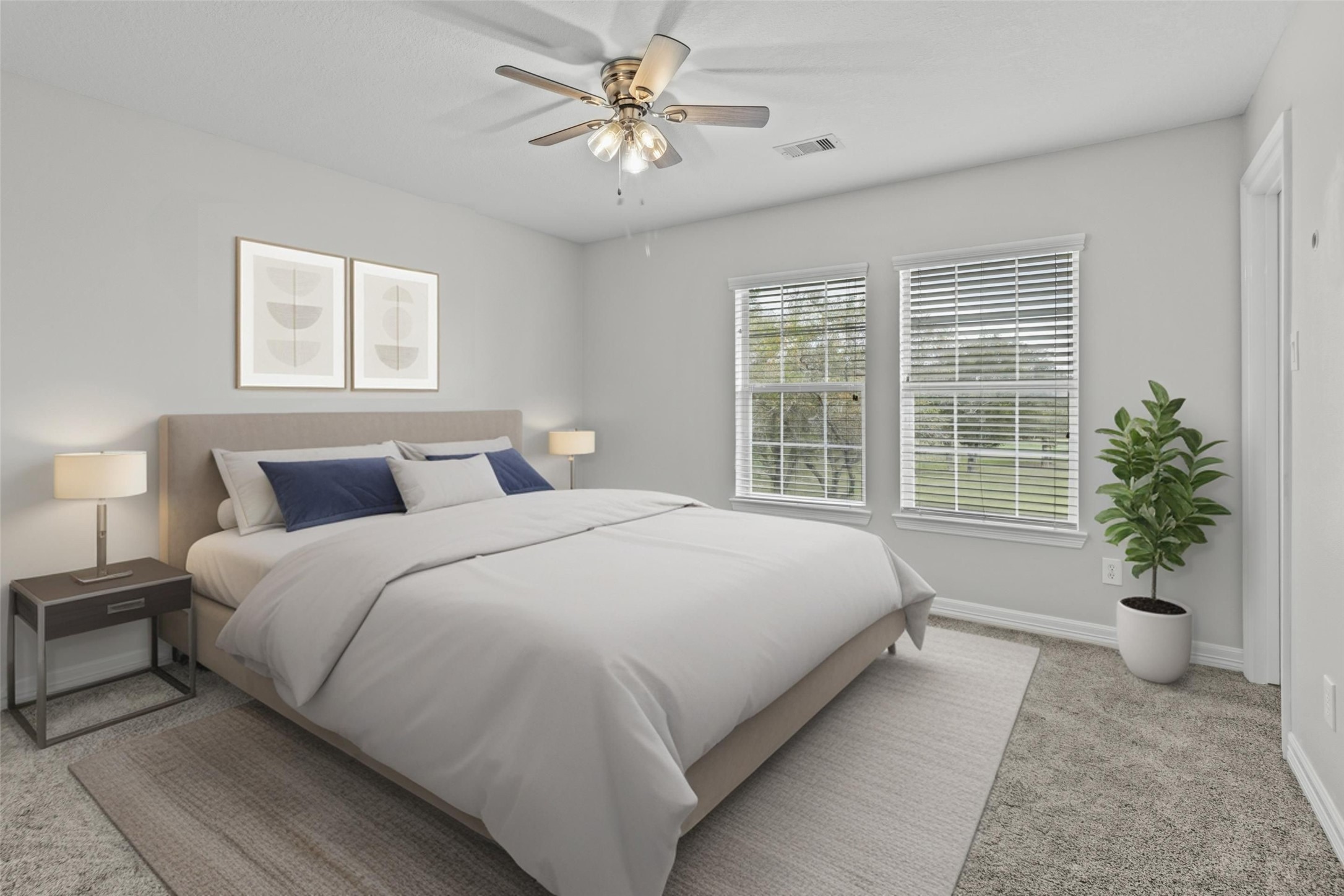 2730 Lawrence Road Kemah, TX 77565 - Photo 47 of 48 a bedroom with a large bed and a large window