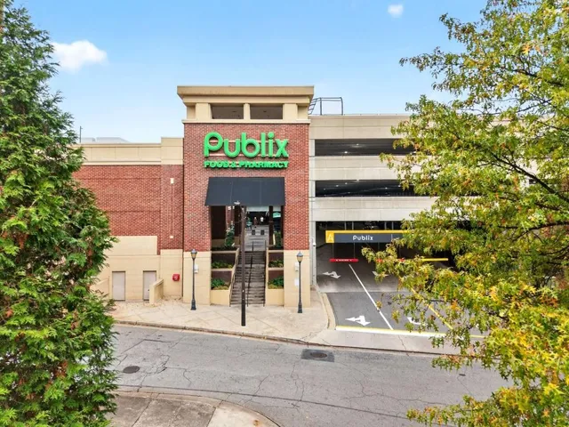 a view of a building with entryway