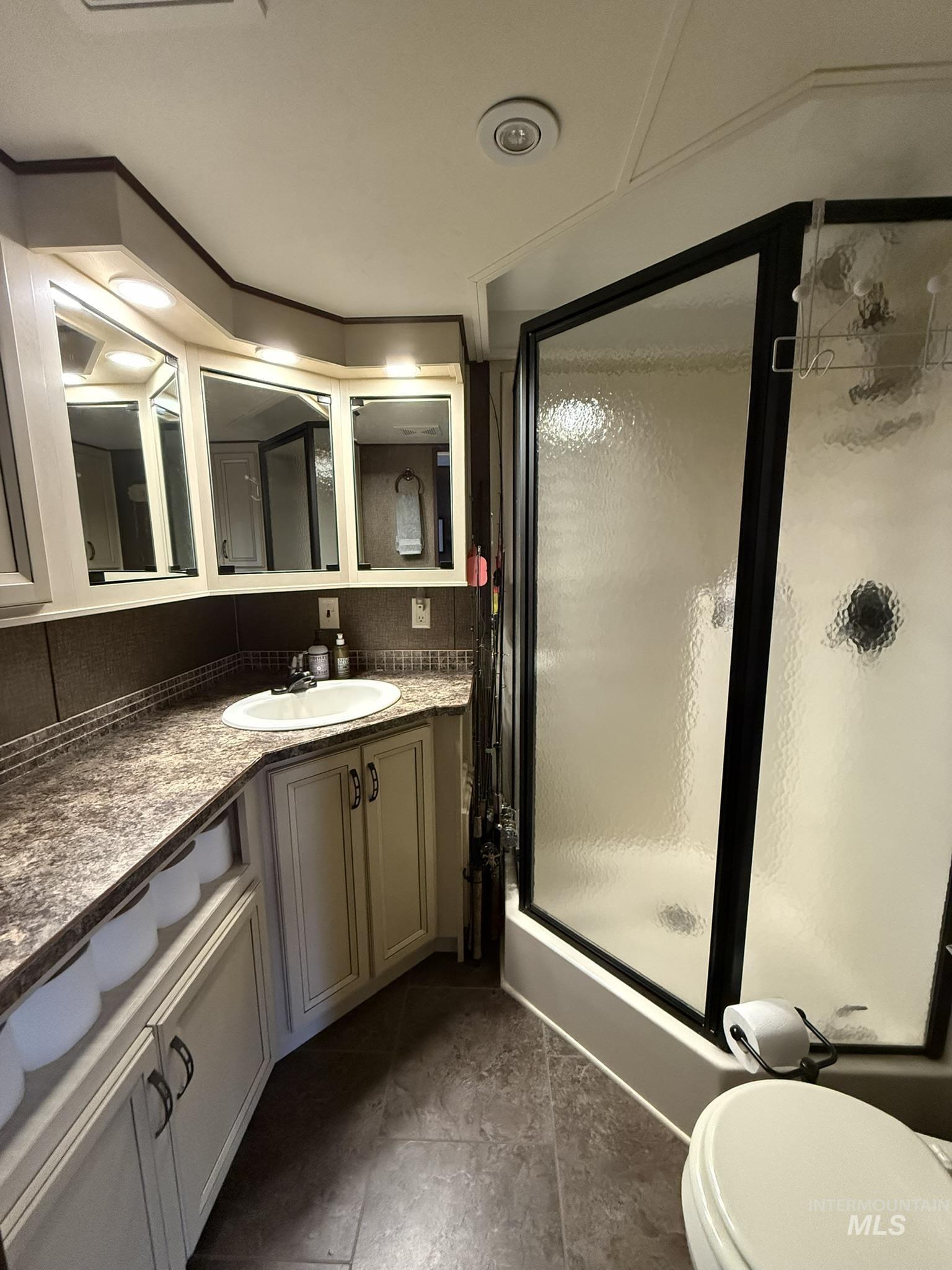 532 Old Pollock Road Riggins, ID 83549 - Photo 8 of 25 Full bath featuring a stall shower and vanity