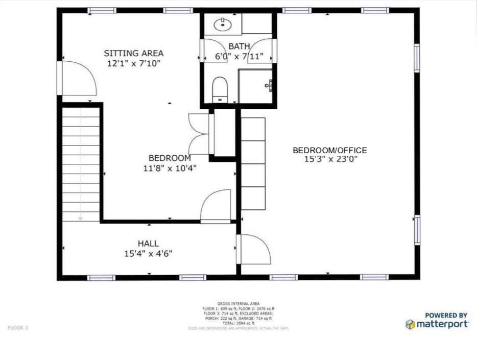 6975 Stoney Point Road Roanoke, VA 24018 - Photo 61 of 62 72.Upper Level Floor Plan