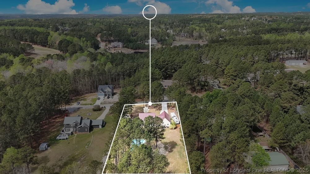 419 Senter Lane Bunnlevel, NC 28323 - Photo 48 of 49 a aerial view of a house with a yard