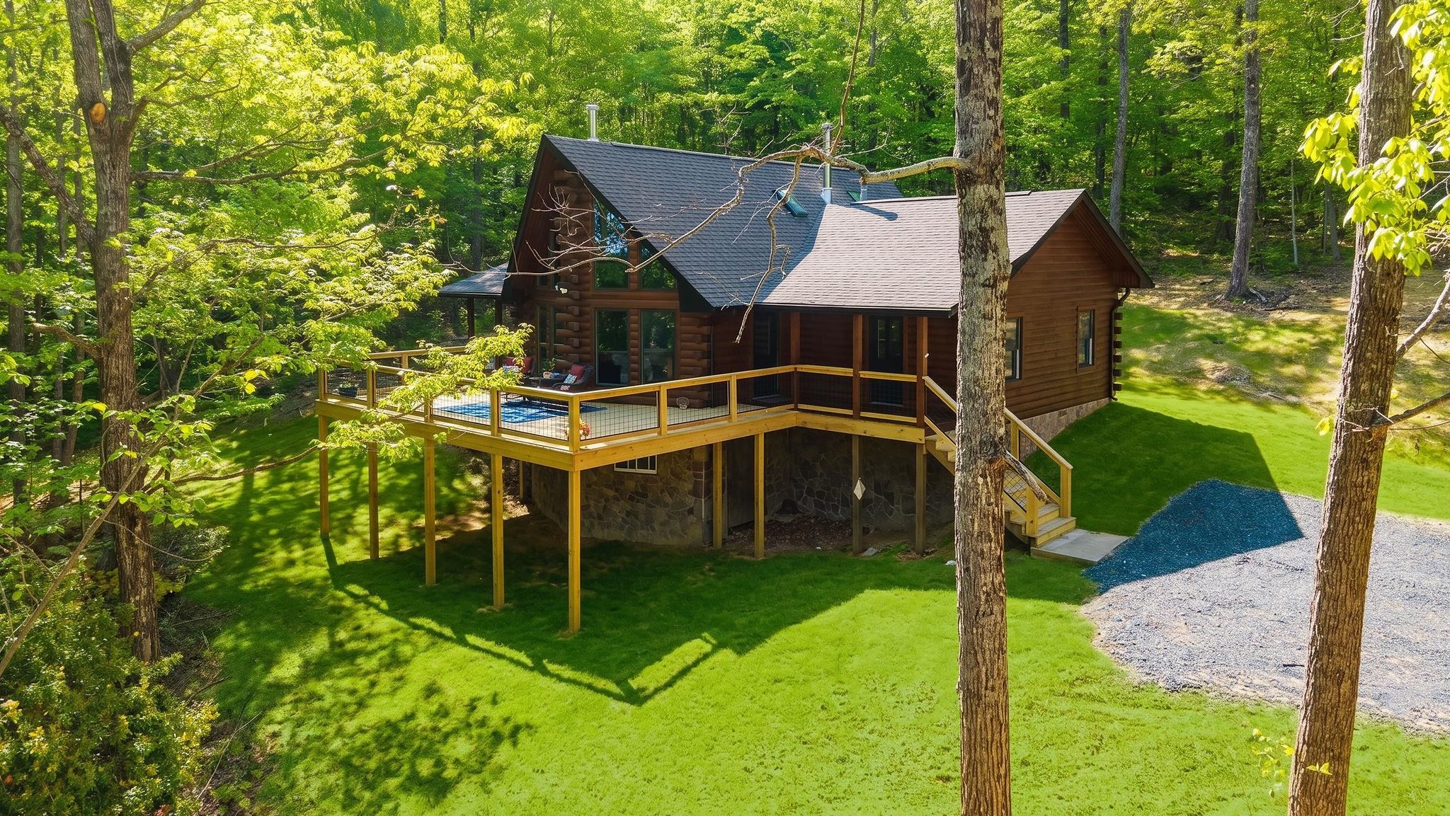 910 Love Road Lyndhurst, VA 22952 - Photo 49 of 75 an aerial view of a house